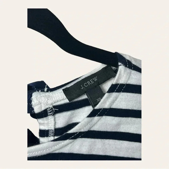 1208. J.crew LONG‎ SLEEVE TOP STRIPES WITH BOWS IN BACK SIZE XSMALL NAVY BLUE - Picture 5 of 9